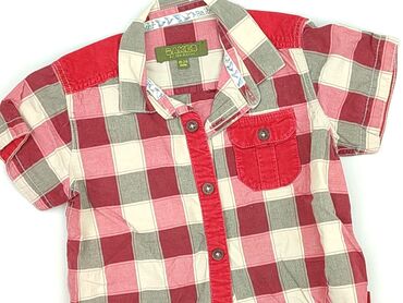 Shirts: Shirt 1.5-2 years, condition - Perfect, pattern - Cell, color - Red