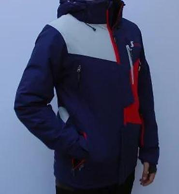 Odeća za skijanje: Ski/snowboard jakna – muški model, trobojna (tamno plava, crvena — 14