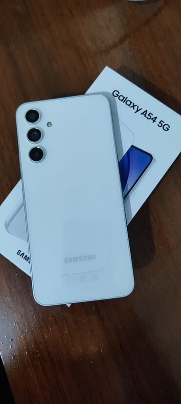 samsung a54: Samsung A54, 128 GB, rəng - Ağ, Barmaq izi, Face ID