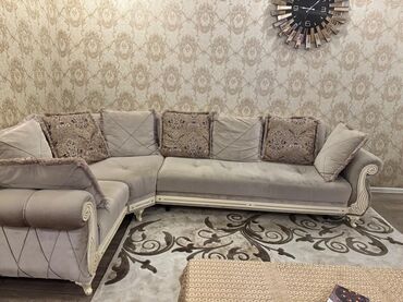 Divanlar: Künc divan, Açılan, Bazalı, Vеlur parça, Çatdırılma yoxdur — 6