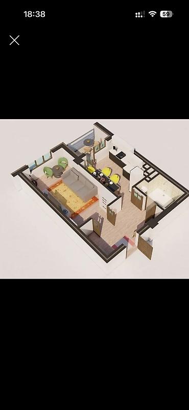 Продажа квартир: 2 комнаты, 47 м², 105 серия, 3 этаж — 1