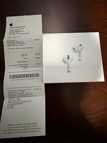 ipad pro m: Apple AirPods Pro 3 (original) Привезены с США 🇺🇸 Состояние  — 1