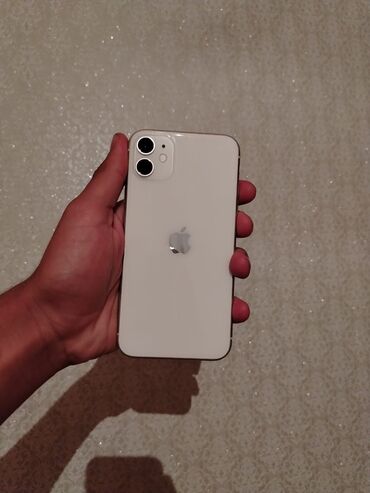 iphone 11 dubai qiymeti: IPhone 11, 64 GB, Ağ, Zəmanət, Face ID