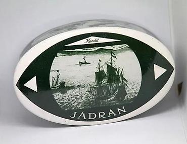 Kutije za odlaganje: Vintage Toleware limena kutija JADRAN 1960. Vintage Toleware limena — 6