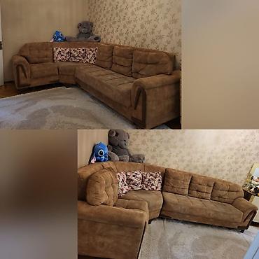 Мебель: Divan 340₼Satilir. Hər iki tərəf bazalıdır+açılandır. Ölçü: uzunu — 1