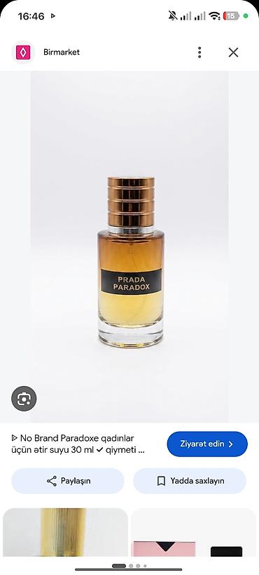 Prada Paradox və digər məşhur ətir nüanslarında nişanə butulkalarda