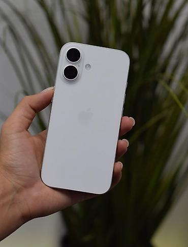 ayfon 16 e: IPhone 16, 128 GB, Ağ, Face ID — 1
