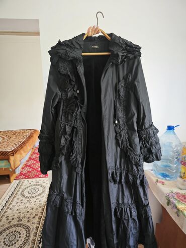 платье на фотосессию: Плащ, С капюшоном, С утеплителем, С меховой отделкой, 5XL (EU 50)