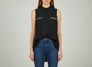 czarna bluza 134: Women's blouse, size S