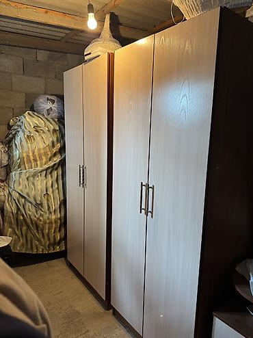 silver kitchen: Спальный гарнитур, Б/у, Комод, Двуспальная кровать, Односпальная кровать, ДСП, Самовывоз, цвет - Коричневый — 1