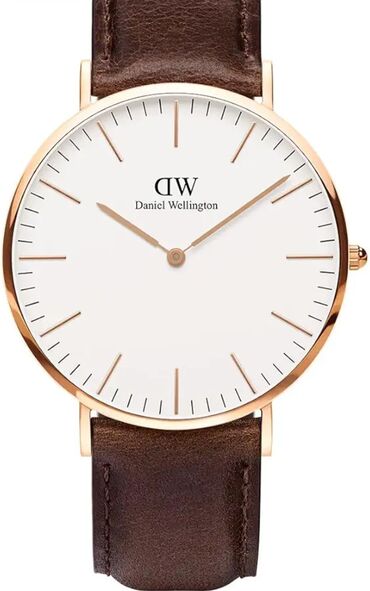 мужской браслет: Кварцевые мужские часы Daniel Wellington, York. Оригинал, кожаный