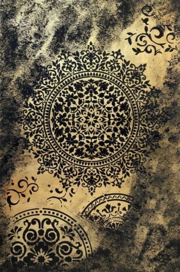 Digər divar panelləri: Xüsusi dekorativ divar boyası və relyef panelləri – Şərq naxışlı — 4