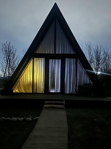 Посуточная аренда домов: Афрейм домик, прекрасный вариант для отдыха в тишине, есть понарамный — 2