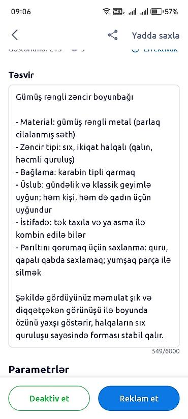 gümüş qiyməti: Sep, Gümüş, 34 g, Ünvandan götürmə — 2