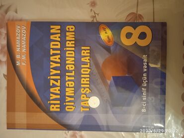 nama v Azərbaycan | DIGƏR MOTOSIKLET VƏ MOPEDLƏR: 8-ci sinif Namazov Qiymətləndirmə kitabı satılır.(heç işlənməyib)