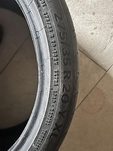 89 tekeri: Yeni Şin Continental 275 / 35 / R 20 — 6
