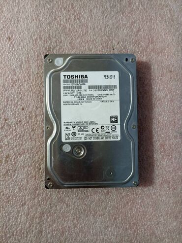 Жесткие диски, переносные винчестеры: Накопитель, Б/у, Toshiba, HDD, 1 ТБ, 3.5", Для ПК