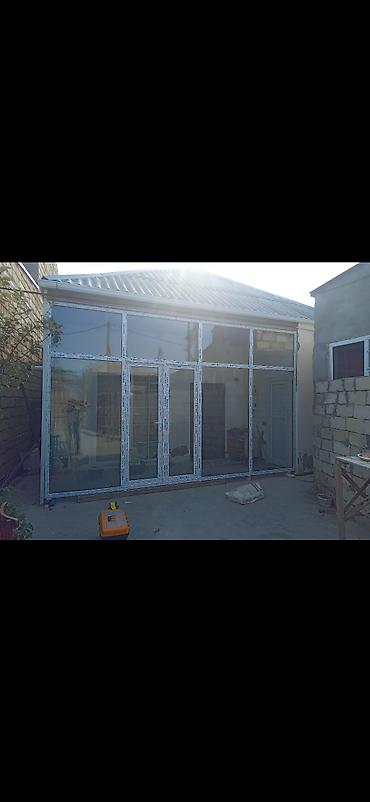 Plastik pəncərələr: Yeni Təkqat şüşə paketi Plastik pəncərə, Еni: 1 sm, Uzunluğu: 2 sm, Pulsuz quraşdırma — 1