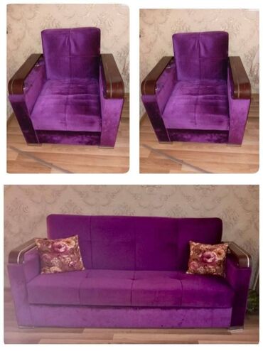 Kreslolar: İşlənmiş, Divan, 2 kreslo