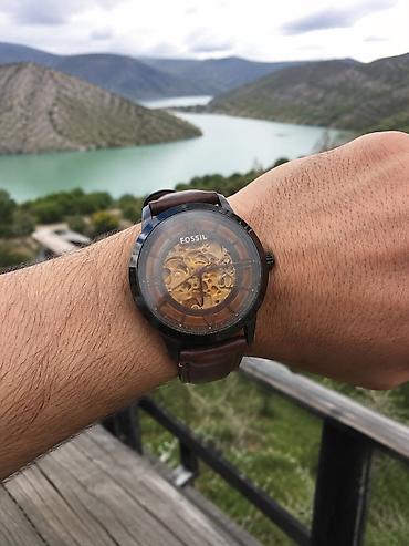 saat omega: Yeni, Qol saatı, Fossil, rəng - Qəhvəyi — 1