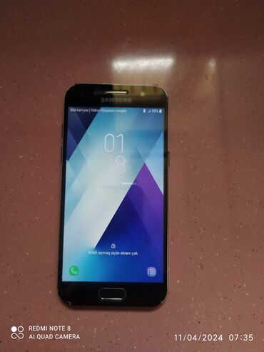 a3 2017 qiymeti: Samsung Galaxy A3 2017, 16 ГБ, цвет - Черный, Сенсорный, Отпечаток пальца, Две SIM карты
