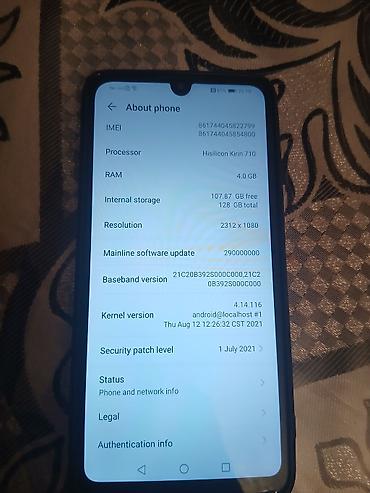 iphone 17 almaq: Huawei P30 Lite, 128 GB, rəng - Qara, İki sim kartlı — 2