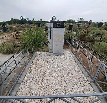 Ритуальные услуги: Изготовление крестов, Чистка могил, Уход за могилами | Мозаика, Габбро, Травертин | Установка, Оформление — 19