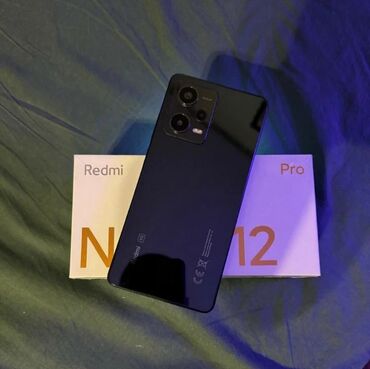 Xiaomi, Redmi Note 12 Pro 5G, Б/у, 256 ГБ, цвет - Черный, 2 SIM