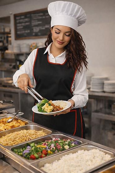 Спецодежда: Стильный и удобный фартук, созданный для ежедневной работы. Модель — 6