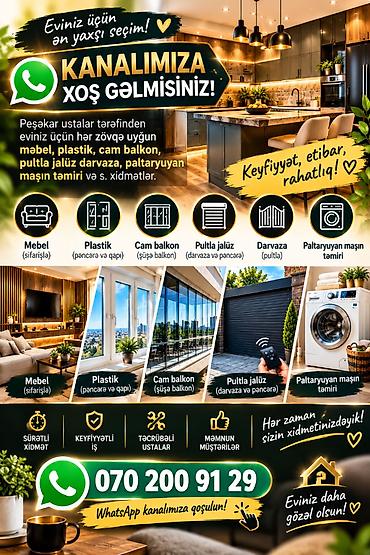 WhatsApp-da “Modern mebel, plastik, paltaryuyan” kanalı – eviniz üçün lalafo.az -da WhatsApp-da “Modern mebel, plastik, paltaryuyan” kanalı – eviniz üçün