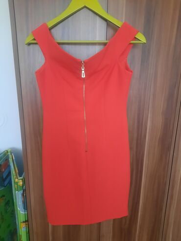 haljina s: S (EU 36), bоја - Crvena, Večernji, maturski, Kratkih rukava