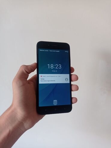 телефон флай 6 андроид: Xiaomi Mi A1, 64 GB, rəng - Qara, 
 Barmaq izi, İki sim kartlı