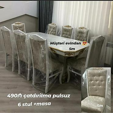 klassik stul: Stol stul dəstlərimiz hər ölçüde her madelde Ucuz və keyfiyyətli Bizde — 9