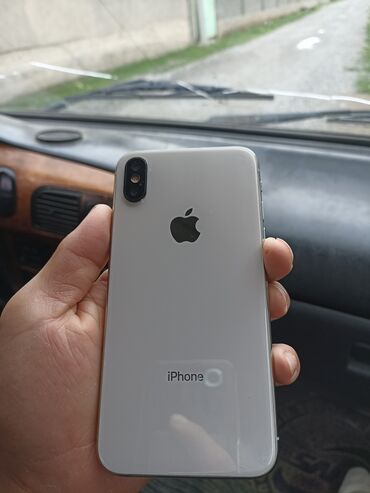 Apple iPhone: IPhone X, Б/у, 256 ГБ, Белый, Чехол, Кабель, 75 %