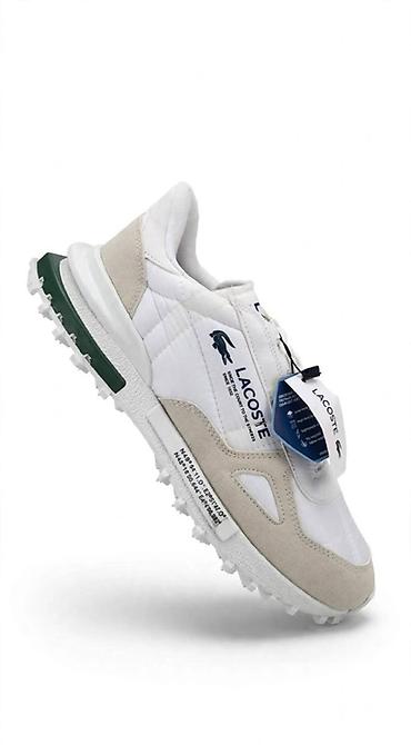 Lacoste muške patike – sportsko-casual model - Boje: bela osnova sa