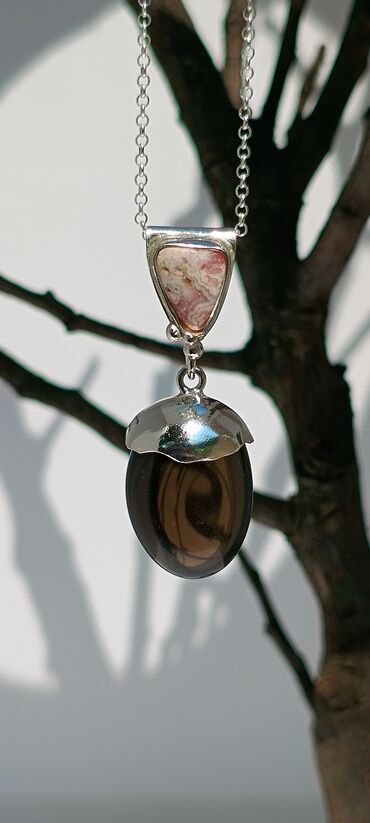 Ogrlice: Ogrlica sa priveskom, Handmade, Materijal: Srebro — 3
