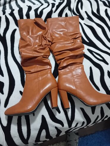 cizme preko kolena ravne: High boots, 38