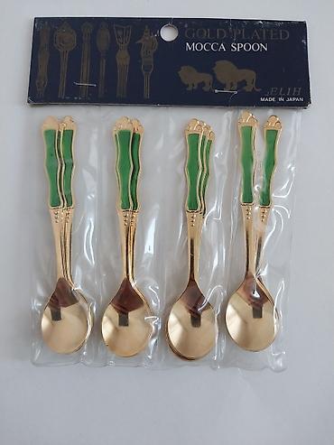 Qab-qacaq və mətbəx ləvazimatları: Məhsul: Gold Plated MOCCA SPOON – ELIH, Made in Japan - Dəst: 4 ədəd — 1