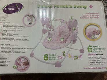 подгузники для детей: Детские переносные качели Mastela Deluxe Portable Swing (модель H-45)