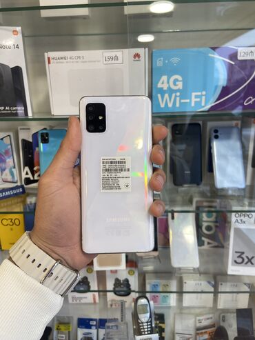 galaxy a53: Samsung Galaxy A51, 64 GB, rəng - Ağ, Barmaq izi