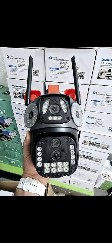 360 kamera: Wifi 3 kamera ptz 360° smart + 64gb V380 Smart WiFi Camera – açıq və — 3