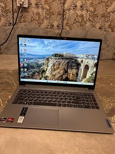 lenovo ideapad 3 ikinci el: Lenovo noutbuk – 15.6" ekranlı, nazik çərçivəli gümüşü korpus — 1