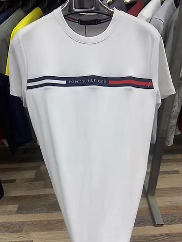 футболки с воротником: Мужская футболка, L, XL, 2XL, Tommy Hilfiger, Новый, цвет - Белый, Платная доставка, Самовывоз — 3