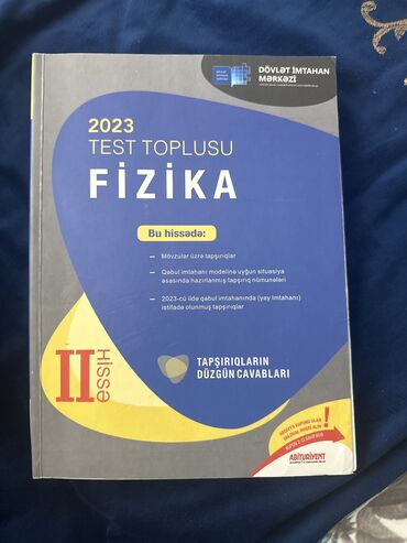 fizika düsturları: Fizika Dim 2-Ci Hissə Test Toplusu