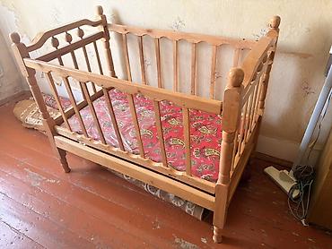 mothercare beşik: Taxta uşaq beşiyi - Material: təbii ağac, sağlam və möhkəm — 1