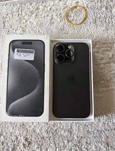 IPhone 15 Pro, Б/у, 512 ГБ, Черный, Коробка