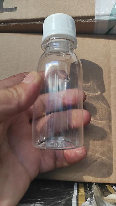 Digər xidmətlər: 100 ml spirt qabı - Material: yüngül və davamlı şəffaf PET plastik - — 5