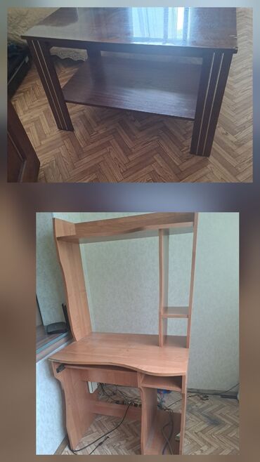 прожектор для дома: Продаю компьютерный столик (ширина 1м)+ к нему журнальный столик. Цена
