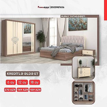 ay: Yeni yataq dəstləri KREDİTLƏ Yeni model ecazkar yataq dəstləri tək — 9