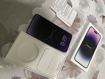 Apple iPhone: IPhone 14 Pro Max, Б/у, 256 ГБ, Deep Purple, Чехол, Коробка, 90 %